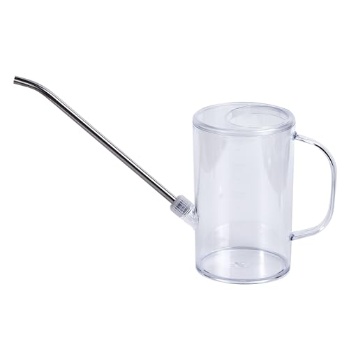 Plastic Watering Can - Small with Long Spout - 1/4 Gallon - 32 Oz - White - color: White