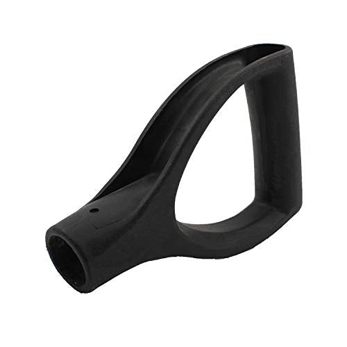 Plastic Shovel Grip Handle Replacement, D Shaped Snow Shovel Replacement Handle,31mm/1.22'' Inner Diameter Digging Raking Tool Replacement Spade Handles for Lawn Garden Spade Fork Shovel - size: D Shape(Black)