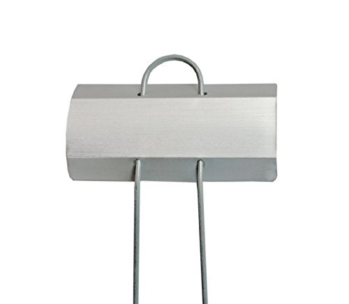 Bosmere Large-Faced Angled Zinc Metal Plant Markers with Carbon Pencil, 10" High (Pack of 20) - color: Zinc, size: 10" High, style: Large Angled