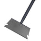 Garden Shovel, Ice Scraper, Multifunctional Cleaning Shovel with 59" Adjustable Handle Heavy Duty Garden Tool for Lawn Edging, Scraping, Weed and Ice Removal - color: Black