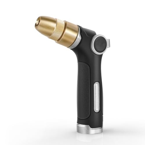 RESTMO Garden Hose Nozzle, Heavy Duty Water Hose Sprayer for Outdoor - color: Silver