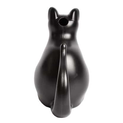 Esschert Design Cat Watering Can, Plastic, Black