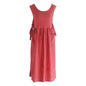 Nanxson Cotton Apron Women Split Plus Size Bib with Pockets - color: Red