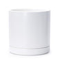 D'vine Dev 10 Inch Ceramic Planter Pot, White, 94-O-E-1 - color: White, size: Large