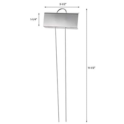 Foraineam 30 Pack 11.5 inch Stainless Steel Garden Markers Weatherproof Metal Plant Labels Large Planting Seedling Stake Signs