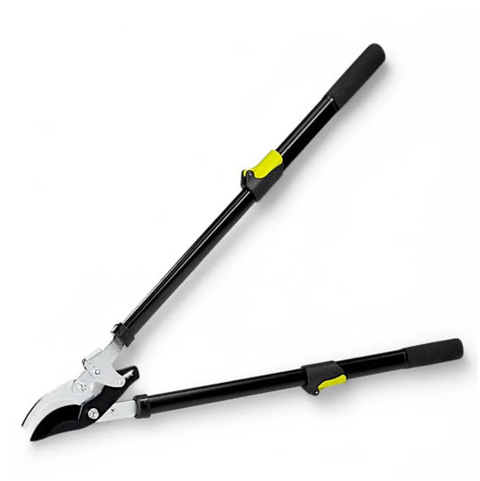 Long Reach 24 to 33 in. Ratcheting Bypass Lopper, 1.75" Cut, Steel Blade