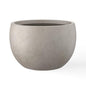 Kante Accent Round Bowl Weathered Concrete Planter 14.8" Dia, Outdoor - color: Weathered Concrete, size: 15.7" d
