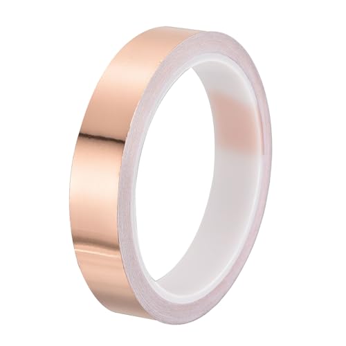 PATIKIL Copper Tape 0.71 Inch x 11 Yards 0.05 Thick Copper Foil Tape Single Sided Conductive Adhesive EMI Shielding for Electronics, Circuits, Grounding - size: 0.71 Inch x 11 Yards x 0.05mm