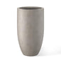 Kante Large Round Tapered Weathered Concrete Planter 24" Tall, Outdoor - color: Weathered Concrete, size: 24" Tall
