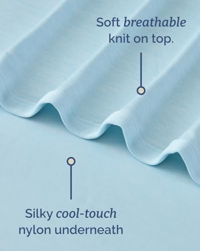 Cooling Blanket for Hot Sleepers - Cold Blanket Queen - Light Blue, 90 x 90 - color: 06 - Baby Blue, size: Full / Queen (90" x 90")