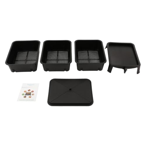 Worm Composting Bin 3-Layer Stackable Outdoor Composter for Kitchen Scraps