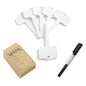 30 Pcs Seed Envelopes, 30 Pcs Plant Labels and 1 Plant Marker (White) - color: White