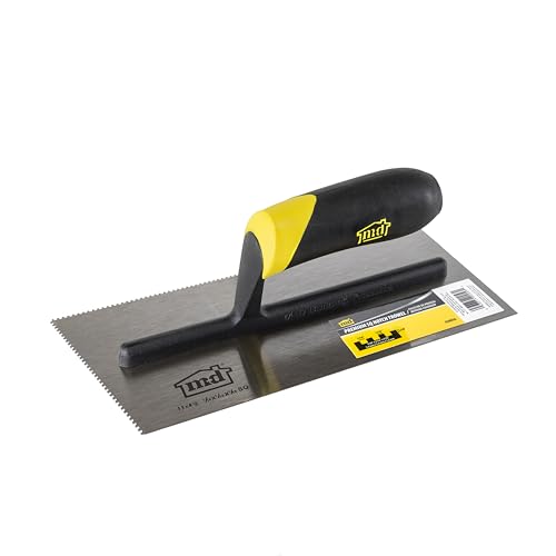 M-D Building Premium Square Notch Trowel, 1/16in Notch, 11in x 4.5in - size: 1/16 in x 1/16 in x 1/16 in