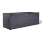 42" Large Rectangular Planter - Handmade Fiberglass Composite - color: Charcoal Gray, size: Large