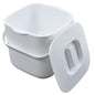 4-Liter Kitchen Compost Bin, White - color: White