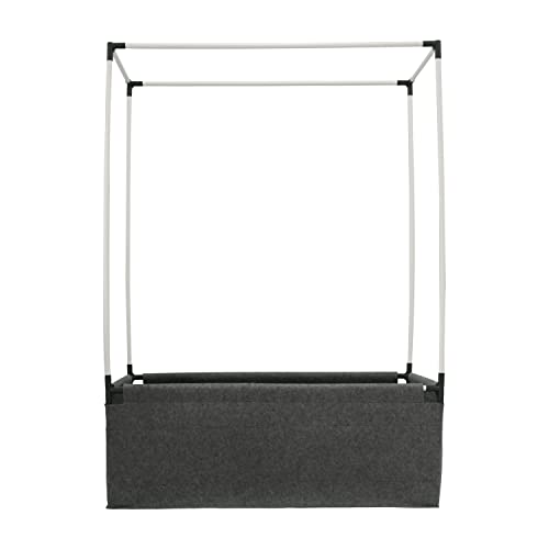Gardzen Raised Grow Bed with PVC Frame 47.2"x23.5"x16.9"