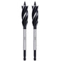 Wood Drill Bit 11/16 in. x 6-1/2 in. x 2Pcs Auger Drill Bits for Wood with 1/4 Inch Quick Change Hex Shank - size: 11/16 Inch