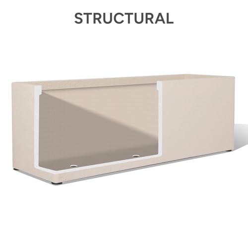 42" Large Rectangular Planter - Handmade Fiberglass Composite - color: Off White, size: Large