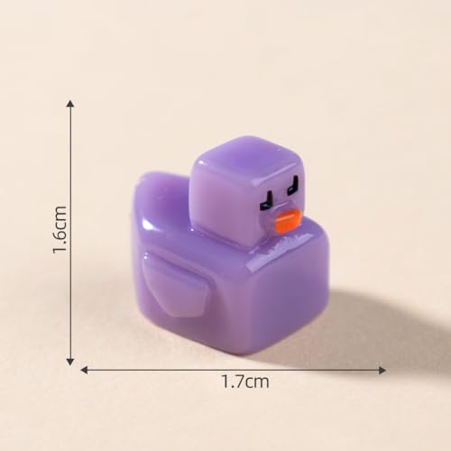 EMiEN 15 PCS Little Duck 5 Colors Pixel Grid Square Duck - color: 15 Pcs Pixel Duck