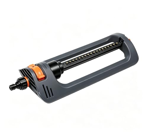 19 Nozzle Oscillating Sprinkler for Large Lawns Wide Coverage Adjustable Yard and Lawn Sprinkler