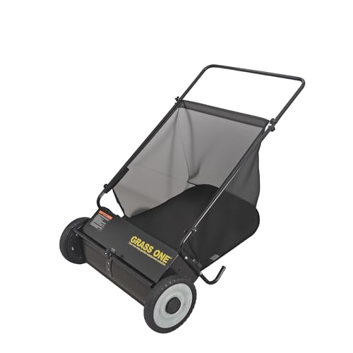 26 Inch Push Lawn Sweeper with 7 Cu.Ft Collection Bag