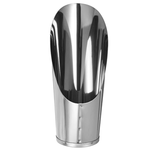 M METERXITY 1-Pack Bonsai Soil Scoops, 2.8inch/7.2cm Stainless Steel Garden Soil Scoops Bucket Shovel Potting Scoopers for Transplanting/Flower Planting, Small Gardening Tools [Silver Tone] - size: 2.8inch/7.2cm