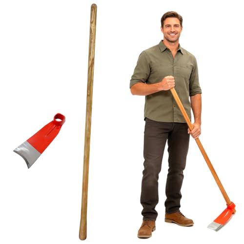 Heavy Duty Garden Hoe with 55inch Handle Kit Garden Tools for Soil Digging - size: Straight Blade Hoe with Handle