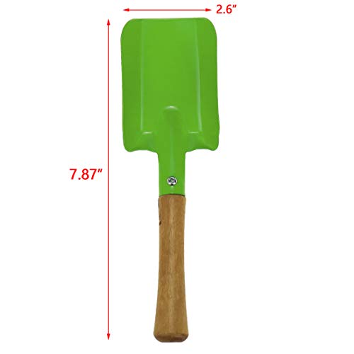 Bitray Mini Garden Shovel Set Metal Blade with Wooden Handle for Potted
