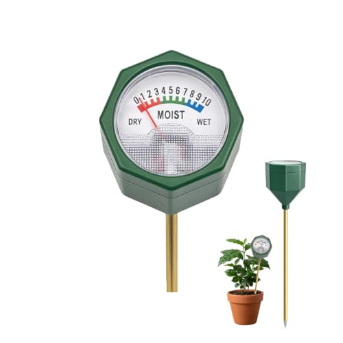 Soil Moisture Meter, Battery-Free Plant Water Monitor with Single Probe for Indoor Outdoor Garden Potted Plants