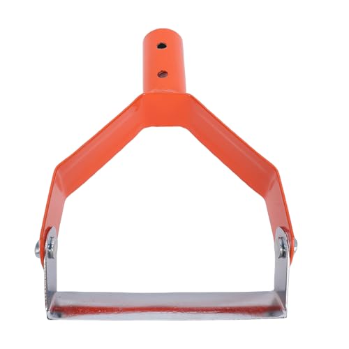 Stirrup Hoe, Garden Hoe Hand for Weeding Loosening Soil Digging Planting, with Carbon Steel Blades Lightweight Compact for Garden Lawn Greenhouse (Orange)