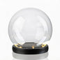Cloche Glass Dome with LED Base, Round Glass Display Bell Jar, 6 Inch