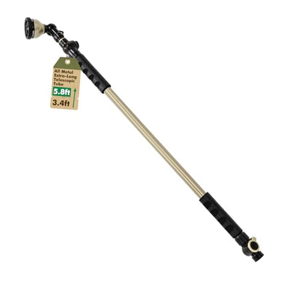 RESTMO Extra Long All Metal Telescoping Watering Wand, 40-70” Garden Wand - size: Extra Long Wand