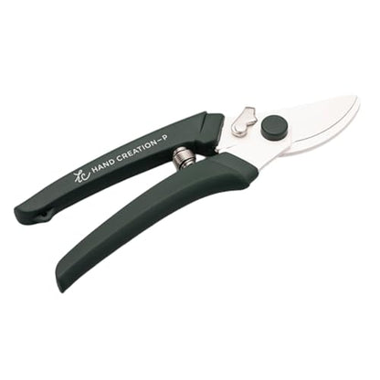Japanese Hand Pruners - Sakagen Hand Creation, Ultra Sharp Bypass Pruning Shears for Flowers & Gardening, Made in Japan, P-180 (Moss Green) - color: Moss Green