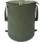 Pop up Camping Trash can,24 Gallon Collapsible Garden bin with lid(Green) - color: Green