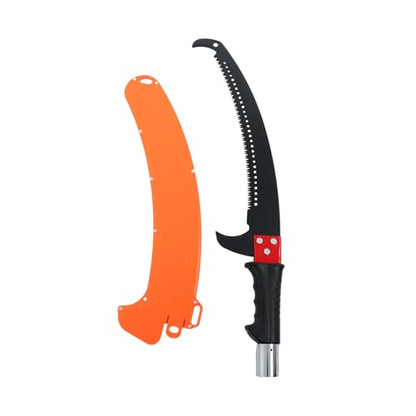 27FT Extendable Pole Saw, Manual Branch Trimmer with Long Handle - size: 27FT Green
