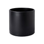 D'vine Dev Plastic Planter Pot with Saucer, 8 in, Black, 74-X-B-1 - color: Matte Black, size: 8 Inch