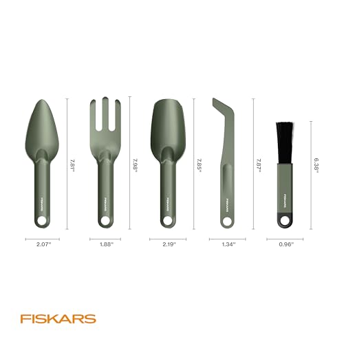 Fiskars 5-Piece House Plant Cultivating Tool Set for Indoor Gardening - size: 5-Piece Set