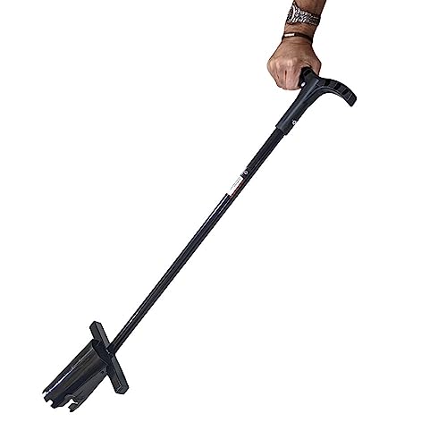 Bulb Planter Long Handle 39" Garden Tool - Walden Perfect Planter with Foot Bar for Tulips, Daffodils, Flowers - Heavy Duty Steel Bulb Transplanter Digger with Depth Markers, No Bending