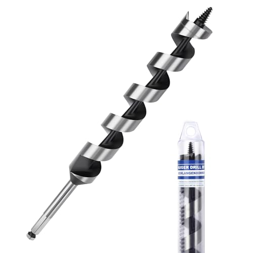 1-1/2" X 11.8" Auger Bit for Wood, 38x300mm Hex Long Auger Drill Bit - size: 1-1/2" (38mm)diameter, style: 11.8 inch / 300mm Length