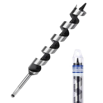 1-1/2" X 11.8" Auger Bit for Wood, 38x300mm Hex Long Auger Drill Bit - size: 1-1/2" (38mm)diameter, style: 11.8 inch / 300mm Length