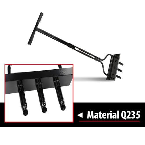 DOTCOM Lawn Aerator Coring Garden Tool with Soil Core Storage Tray