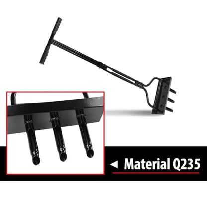DOTCOM Lawn Aerator Coring Garden Tool with Soil Core Storage Tray