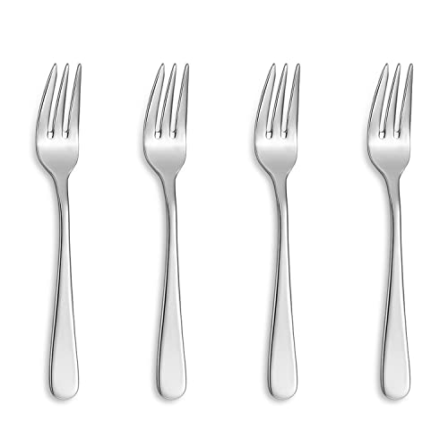 KEAWELL Premium Louise 4-Piece 18/10 Small Fork Set (6.1" Small Fork) - size: 6.1" Small Fork