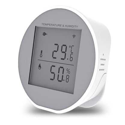 Wengart WiFi Temperature Humidity Sensor WSD400H,2.4GHz Tuya App,Indoor LCD Thermometer Hygrometer,Compatible with Alexa,Google Assistant