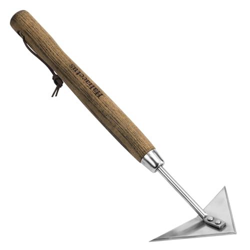 Haliaeetus Triangle Head Hoe, 15'' Scuffle Hoe for Weeding in Raised Bed - size: 15'' Triangle Head Hoe