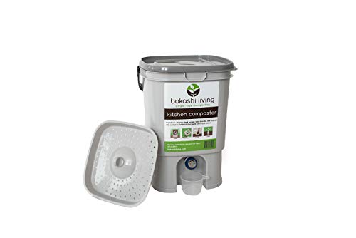 Premium Bokashi Composting Starter Kit (Includes 1 Bokashi Bin, 2.2lbs of Bokashi Bran and Full Instructions) - size: 1 bin