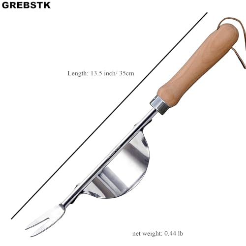 GREBSTK Garden Manual Weeding Tools Stainless Steel Beech Handle Shovel for Weeding, Cultivating, Transplanting, Digging