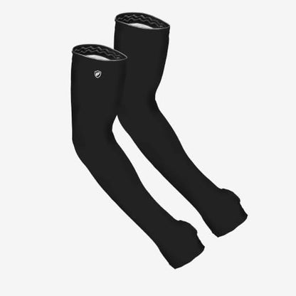 FARMER'S DEFENSE Gardening Arm Sleeves|UV Cooling Protective Sleeve Women & Men|Anti-Scratch Cover Sun UPF Outdoor Protection - Black - L/XL - color: Black, size: Large/Extra Large