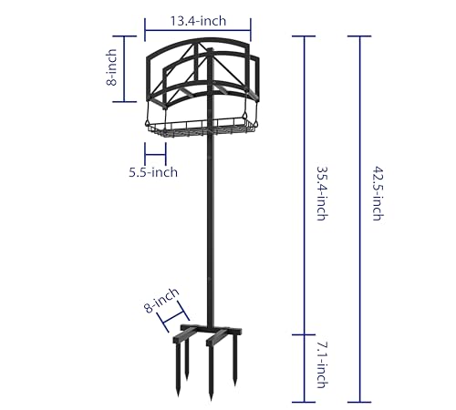 Fire Beauty Stainless Steel Garden Hose Holder for Yard Lawn Storage - style: Bridge Design