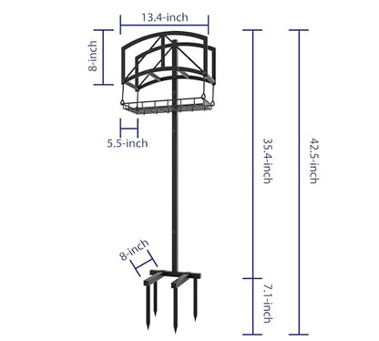 Fire Beauty Stainless Steel Garden Hose Holder for Yard Lawn Storage - style: Bridge Design